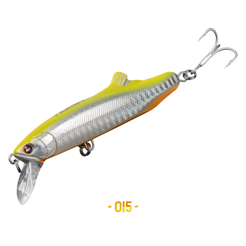 Cheery ABS Lifelike Midwater Minnow Wobbler Hard Bait for Snapper Bass Trout-Saltwater Sea Fishing Lure with Hooks – Minnow – view 4