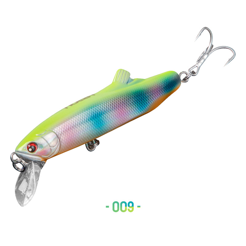 Cheery ABS Lifelike Midwater Minnow Wobbler Hard Bait for Snapper Bass Trout-Saltwater Sea Fishing Lure with Hooks – Minnow – view 3