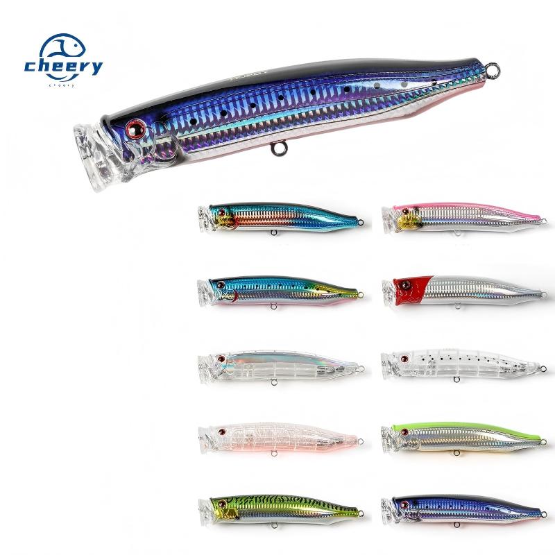 CHEERY Feed Popper Topwater 100mm20g 120mm29g 150mm55g Wobbler Sea Tuna GT Fishing Lure – Popper – view 1