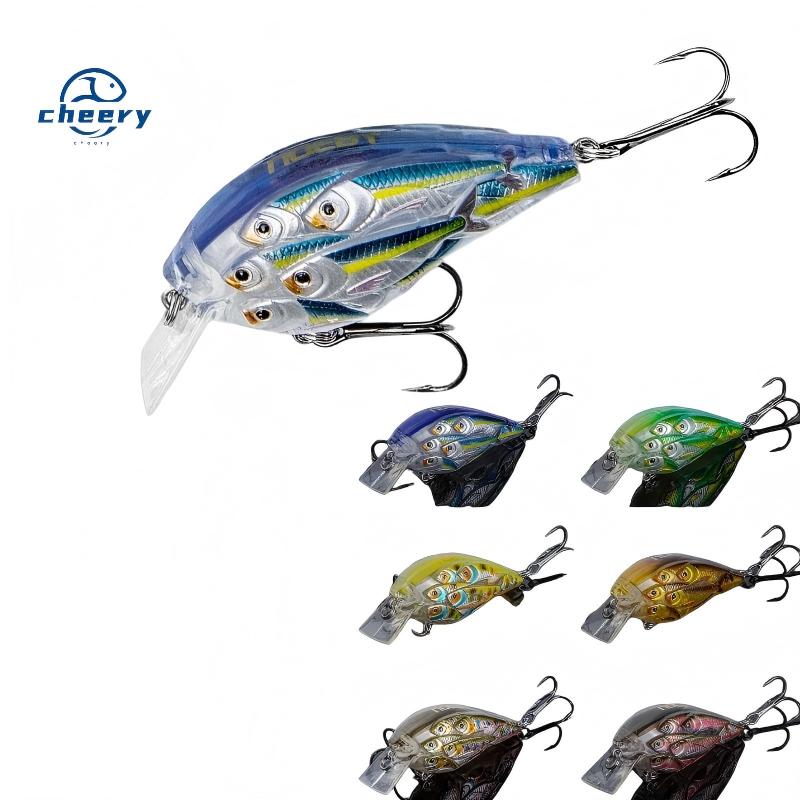 CHEERY Square Bill Crank Bait 60mm 12.5g Hard Bait Sea Fishing Lure Floating Tackle – Crankbait – view 1