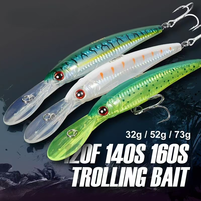 CHEERY High Quality Hot Sell 140MM Deep Driving Sea Water Trolling Lures Big Minnow – Minnow – view 5