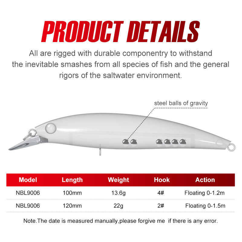 CHEERY New Arrival Hot Sell 100mm 13.6g Silicone Artificial Hard Fishing Lure Minnow for Marlin & Pike Sea Fishing – Minnow – view 4