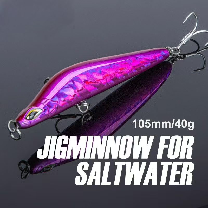 105mm/40g Saltwater Sinking Fishing Pencil Lure Bait, Laser Bass Lure Swimbait Jigminnow Lure – Pencil – view 5