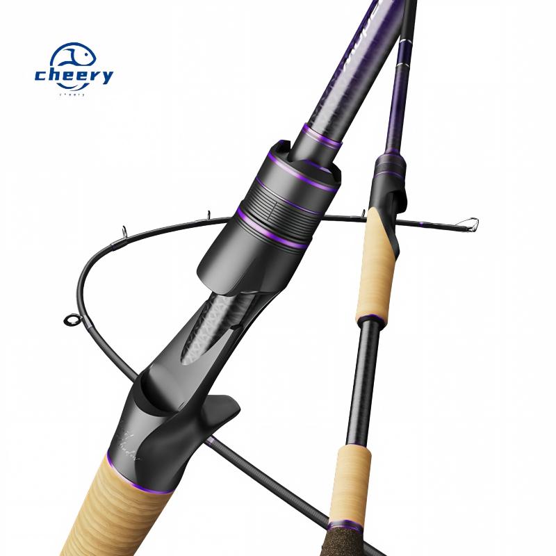 CHEERY Guides Casting Solid Carbon Carbon Jig Sea Jigging Rod 2 Sections Saltwater Casting Fishing Rod – Fishing Rod – view 1