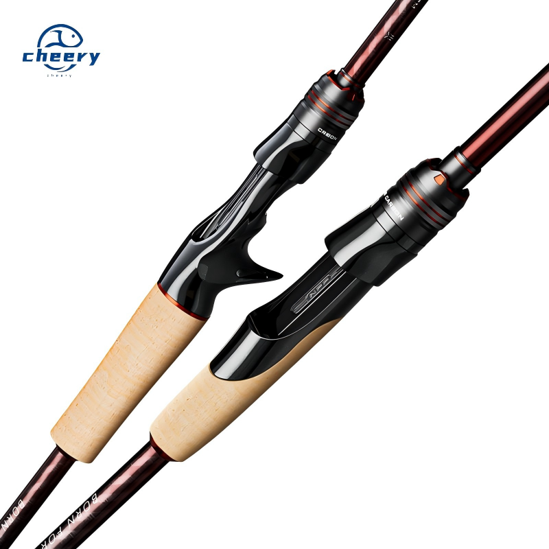 Cheery 30+24T Carbon Cloth Carbon Fiber Fishing Rod Super Hard Spinning Casting Rod Reel Set – Fishing Rod – view 1