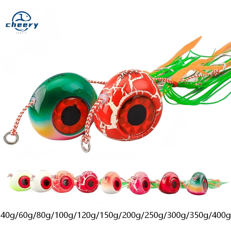 Cheery Full Moon Bearded Guy Metal Artificial Hard Bait with Hooks for Bass Deep Sea Fishing Slow Roll Long Cast Golden Gun – Metal Lure – view 1