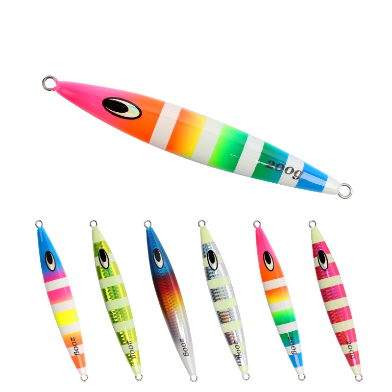 Plastic Bionic Lure Luminous Fast Sinking Artificial Hard Bait 30g Bass Ocean Beach Fishing Without Hooks Bare Board – Metal Lure – view 2