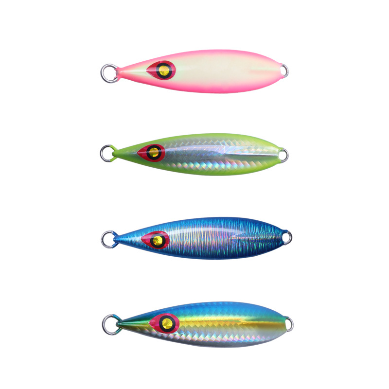 Long Casting Freshwater Casting Butterfly Shape Jig Lure Night Glow Fast Sinking Slow Jigging Simulation Bait Lead 30g 40g – Metal Lure – view 2