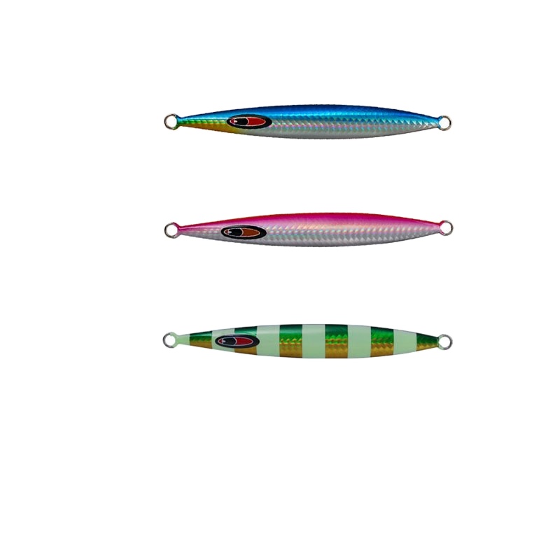Cheery Luminous Striped Iron Plate Bottom Fishing Lure Bass Deep Sea Metal Hard Bait Wholesale – Metal Lure – view 5