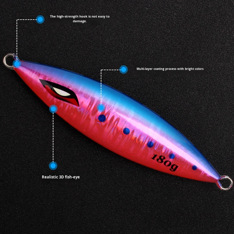 Heavy Weight 500g Silicone Lure Bait for Bottom Fishing Ocean Beach Carp Zander Bare Plate Lead Quick Sinking Bionic Bait – Metal Lure – view 3