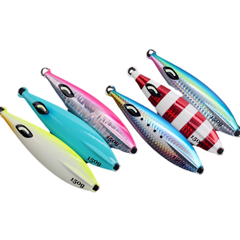 Luminous Iron Plate Lead Bass Fishing Lure 30g-350g Heavy Weight Boat Fishing Artificial Hard Bait Metal Freshwater Trolling – Metal Lure – view 5