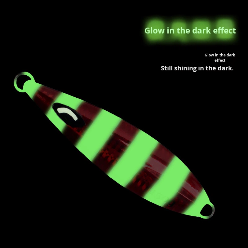 Luminous Iron Plate Lead Bass Fishing Lure 30g-350g Heavy Weight Boat Fishing Artificial Hard Bait Metal Freshwater Trolling – Metal Lure – view 1