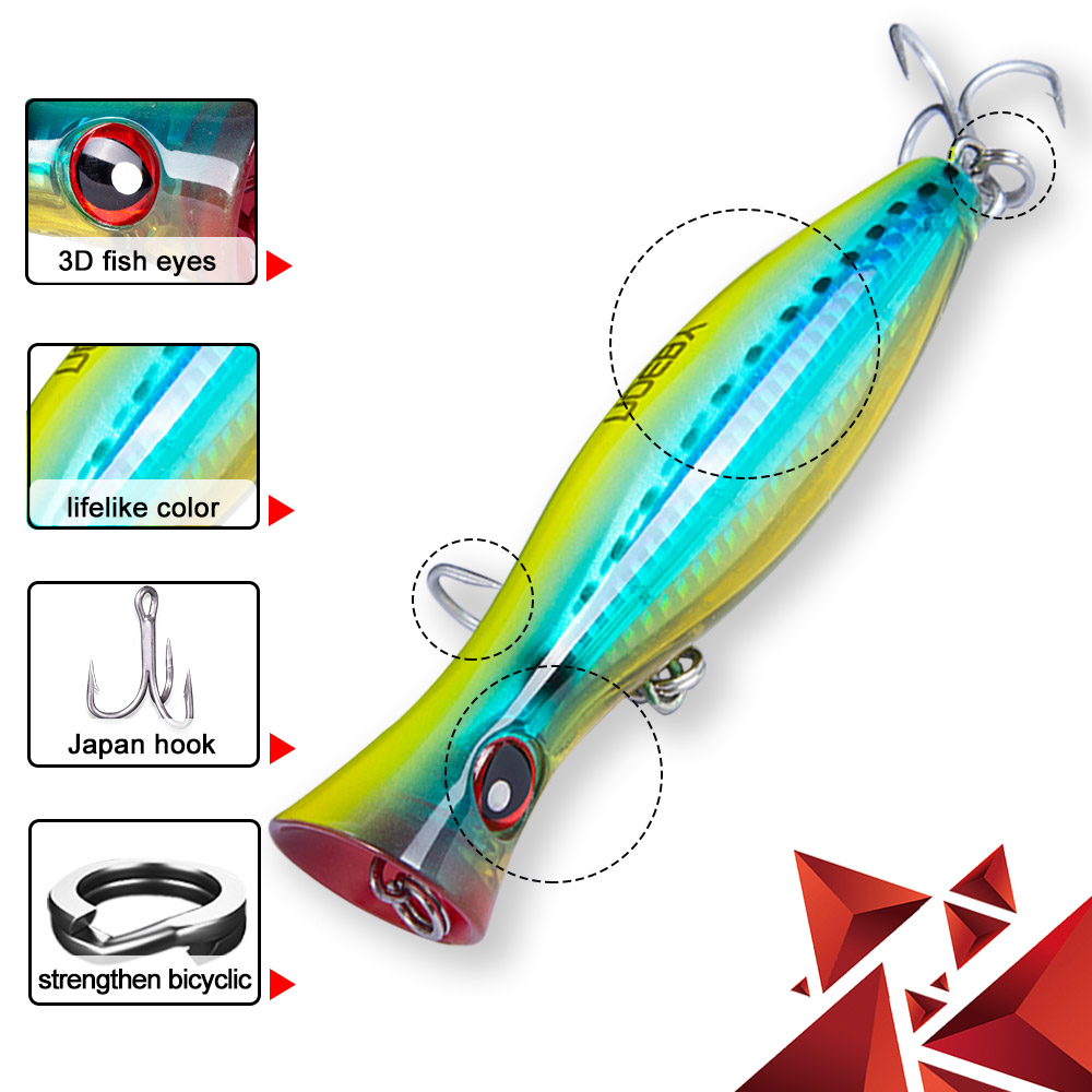CHEERY High Quality New Arrival 120mm 160mm 200mm Big Popper Lure Fishing Lures for Sea – Popper – view 3