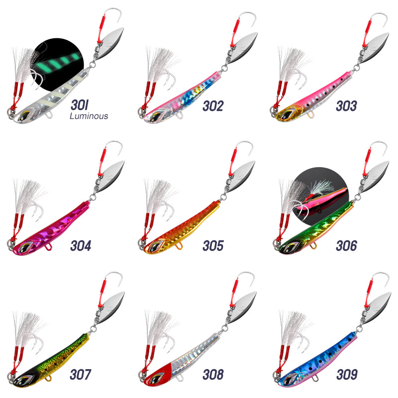 Casting Fishing Jig 40g Long Casting Fishing Jig Lure Spinner Bait Jigging Lure – Metal Lure – view 2
