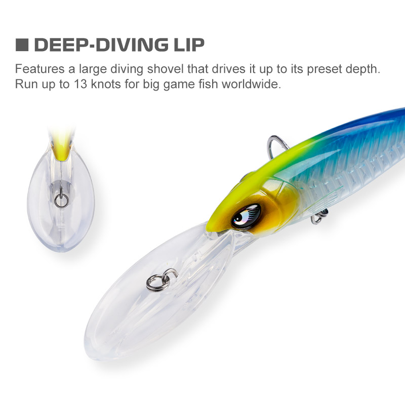 CHEERY Magnums Saltwater Fishing Lures Minnow Fish Bone Blanks Offshore Deep Diver Jigging Lures – Minnow – view 1