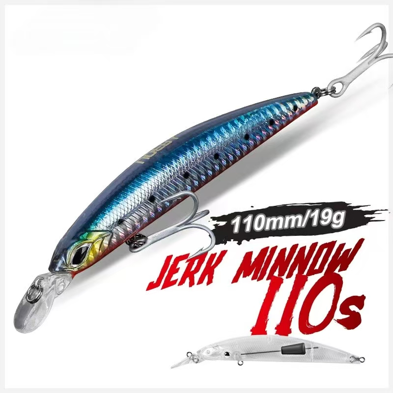 CHEERY Sinking 110mm/19g Minnow Lure with Sliding Weigh System, Bass Minnow Jerkbait Long Casting Swimbait – Minnow – view 2