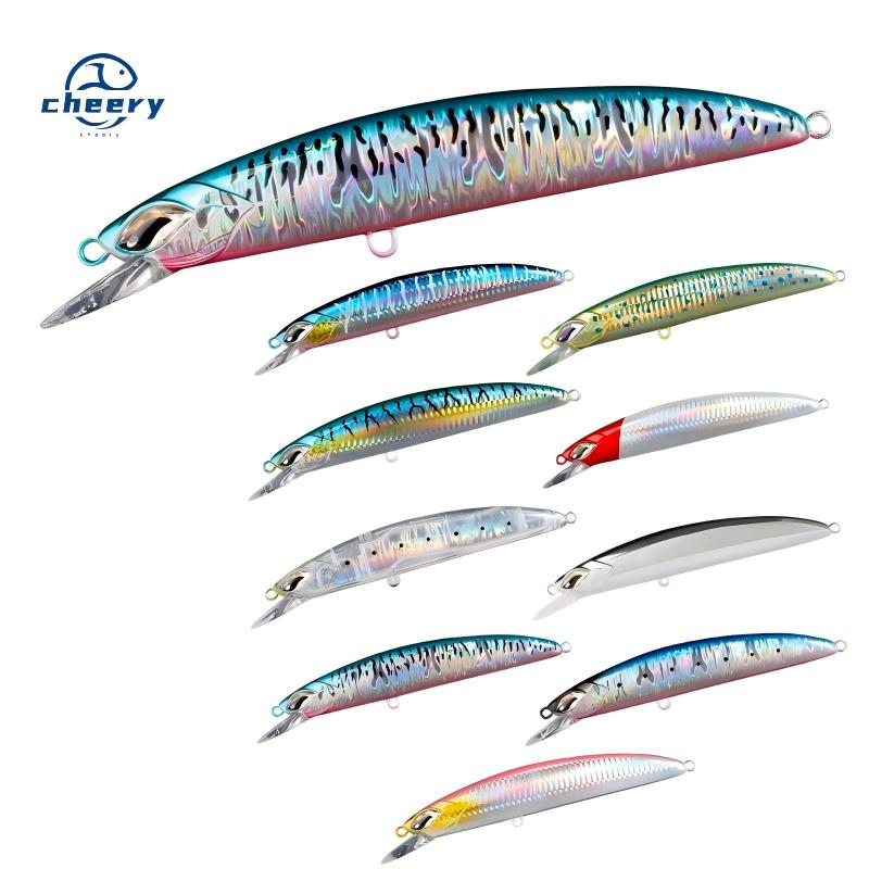 CHEERY Saltwater Jerkbaits Leurre De Umpan Flouder Slow Pitch Sinking Minnow Hard Fishing Lure – Minnow – view 1