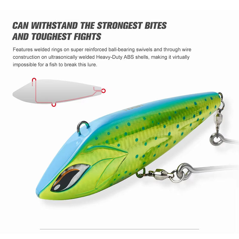 CHEERY Sinking Lure Hard Ball Bearing Swivel Hook 15 Knots Steel Wire Cross Sea Fishing High Speed Trolling Bait – Pencil – view 2