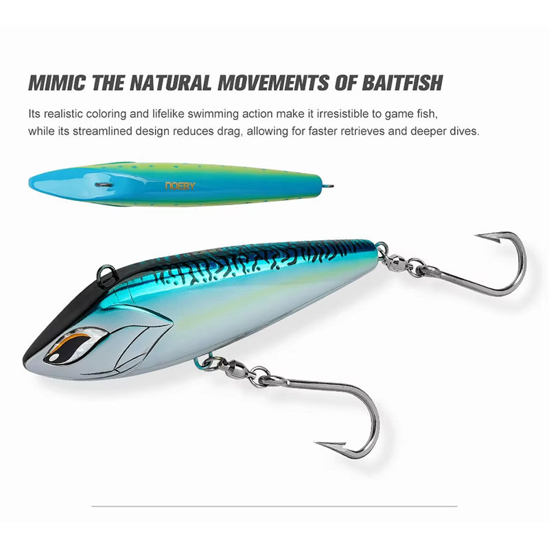 CHEERY Sinking Lure Hard Ball Bearing Swivel Hook 15 Knots Steel Wire Cross Sea Fishing High Speed Trolling Bait – Pencil – view 5
