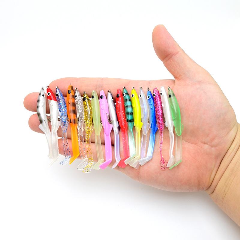 CHEERY Free Shipping Lead Head Jig Bottom Bait Soft Plastic Fishing Lure for Carp and Big Fish 19g 11cm – Worms & Grubs – view 5