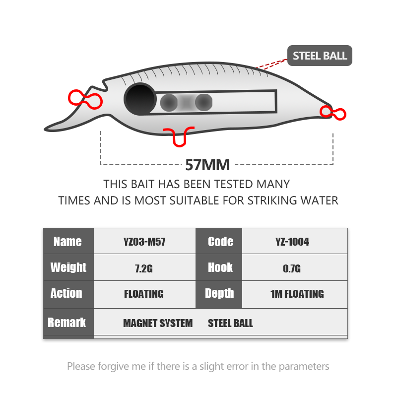 Wholesale Manufacturer's Hard Bait Minnow Lure for Freshwater Fishing Attracts Salmon Trout Bass Pike Made of Durable ABS – Fishing Lure – view 3