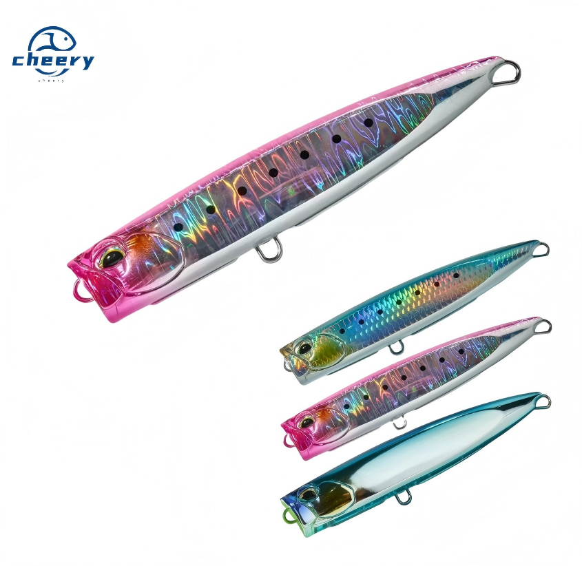 Cheery Swimbait Artificial Hard Bait Rotating Tail Popper Lure for Fishing Printed ABS Material – Fishing Lure – view 1