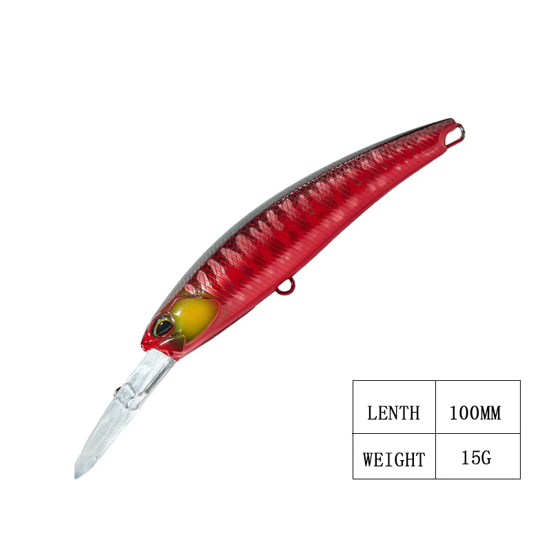 Manufacturer 15g Floating Minnow Lure Bait Hard ABS Artificial Bait for Mackerel and Bass Fishing Printed Condition – Fishing Lure – view 2