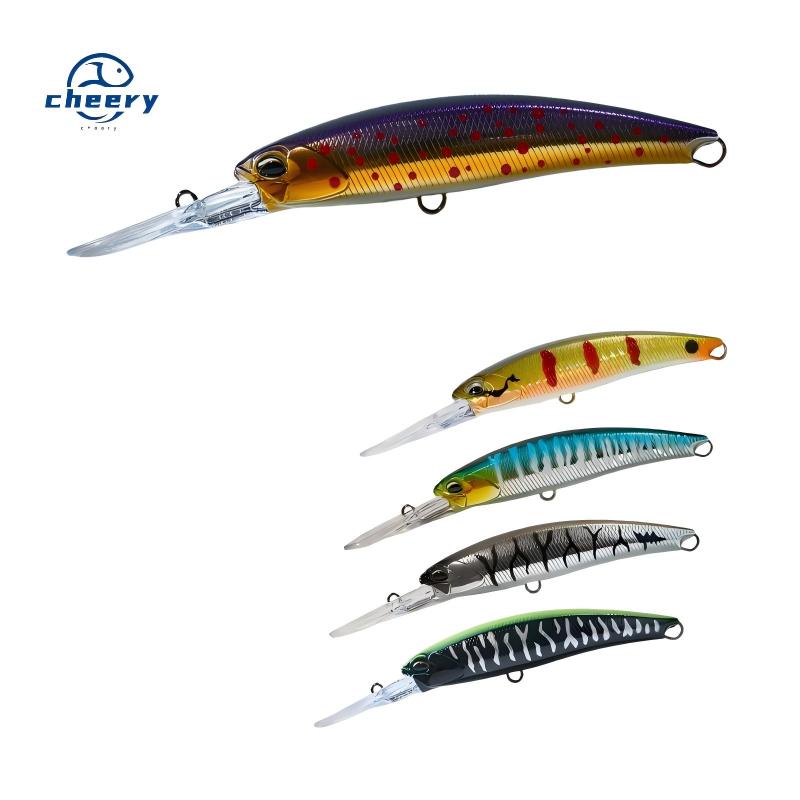 CHEERY New Design 12cm 24g Floating Minnow Fishing Lure Hard Bait Printed ABS Material for Mackerel and Bass – Fishing Lure – view 1
