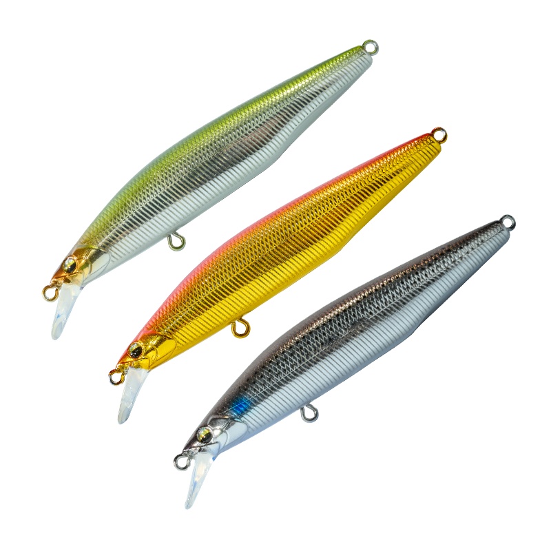 Factory Price High Quality 90mm 10g Minnow Feather Hook Printed ABS Minnow Fishing Lures for Saltwater Fish – Fishing Lure – view 1
