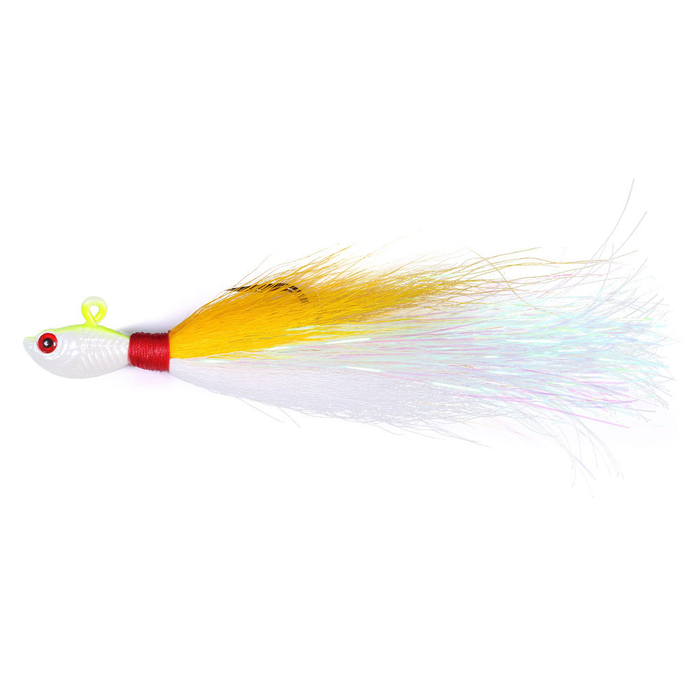 Fishing Gear Luya Deer Hair Lead Hook Live Bait 7g-85g Anti-Hanging Bottom Simulation Bait Stainless Steel – Fishing Lure – view 1