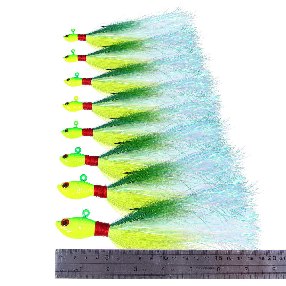 Fishing Gear Luya Deer Hair Lead Hook Live Bait 7g-85g Anti-Hanging Bottom Simulation Bait Stainless Steel – Fishing Lure – view 4