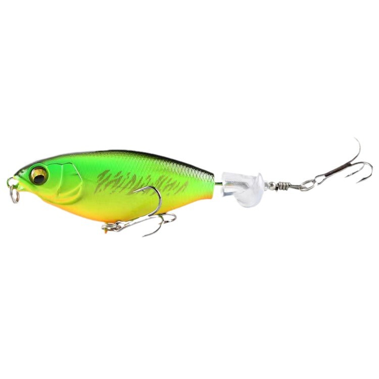 Metal Surface Tractor Lure Floating Pencil Propeller Bait 9cm/10g Long Cast Live Bait for Bass and Chub – Fishing Lure – view 1