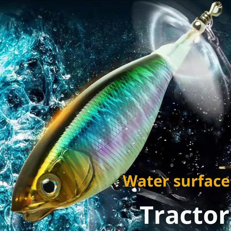 Metal Surface Tractor Lure Floating Pencil Propeller Bait 9cm/10g Long Cast Live Bait for Bass and Chub – Fishing Lure – view 5