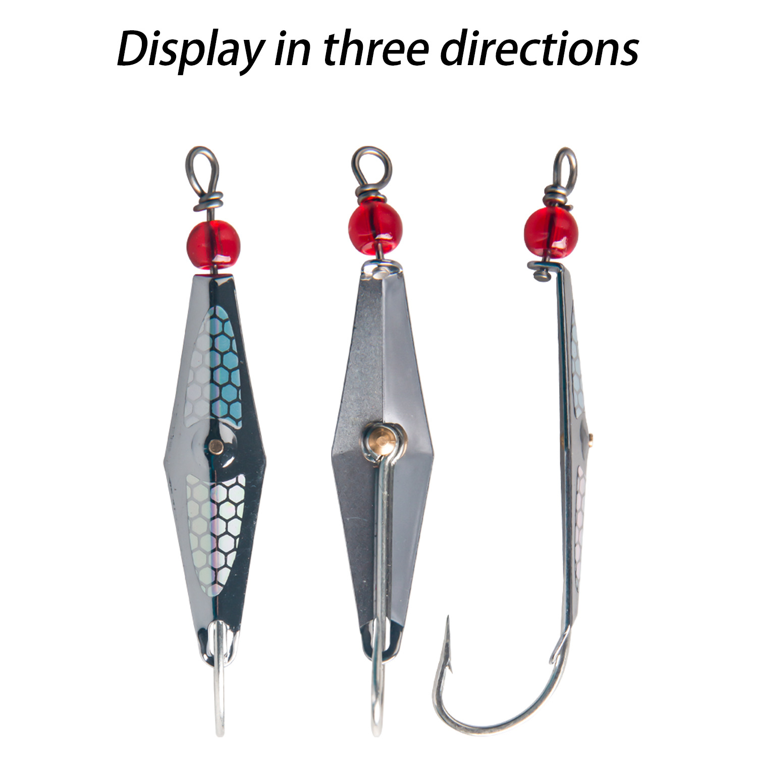 Copper Large Plate Hook 2.32in Trout Lure Spinning Live Bait Metal Spoon Lure – Fishing Lure – view 3