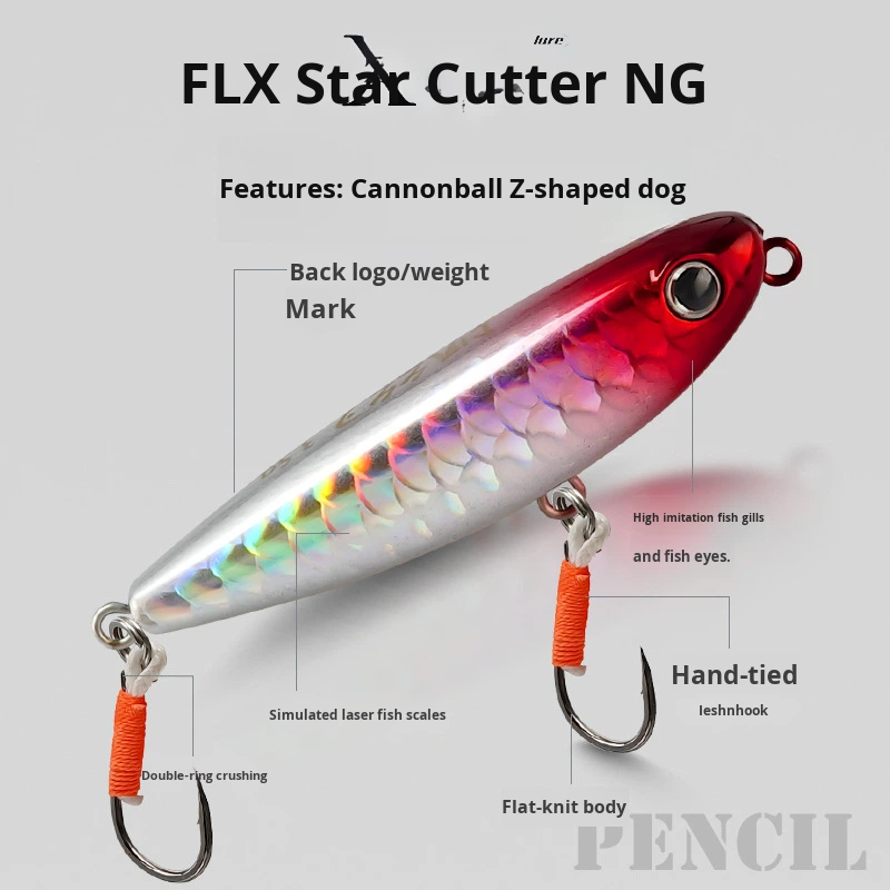 Cheery New Cannonball Son Dog Live Bait Metal Surface Type Fishing Topmouth Culter Bass Fish Lure with Hooks – Fishing Lure – view 2
