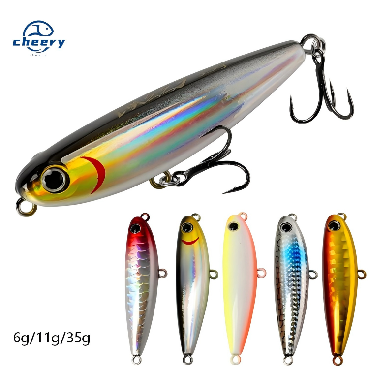 Cheery New Cannonball Son Dog Live Bait Metal Surface Type Fishing Topmouth Culter Bass Fish Lure with Hooks – Fishing Lure – view 1