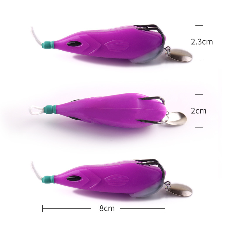 CHEERY Flying Fish Lei Frog 15g Silicone Live Bait Double Hook Blood Groove Long Casting Fishing Lure Set – Fishing Lure – view 3