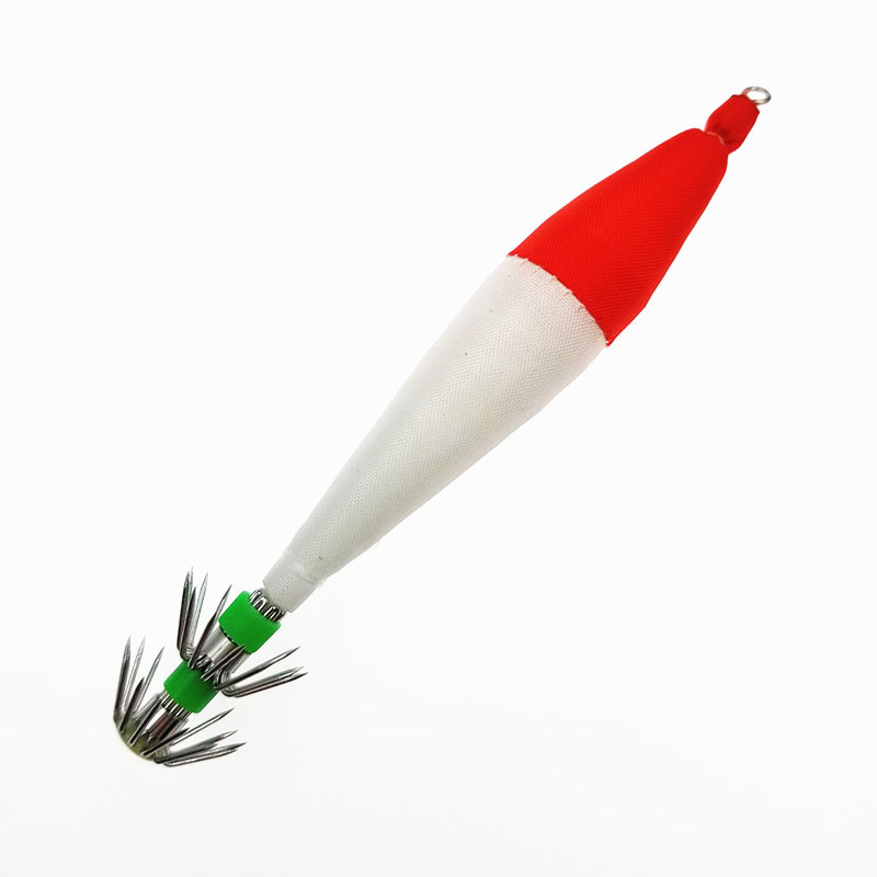 Manufacturer Direct Supply Stainless Steel Red Head White Body Cloth Wrapped Squid Hook Sea Fishing Luminous Needle Octopus Hook – Fishing Lure – view 2