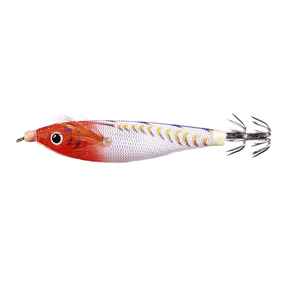 For New Model Luminous Simulation Shrimp Sea Fishing Squid Horizontal Stainless Steel Artificial Soft Bait Boxed Lure – Fishing Lure – view 1