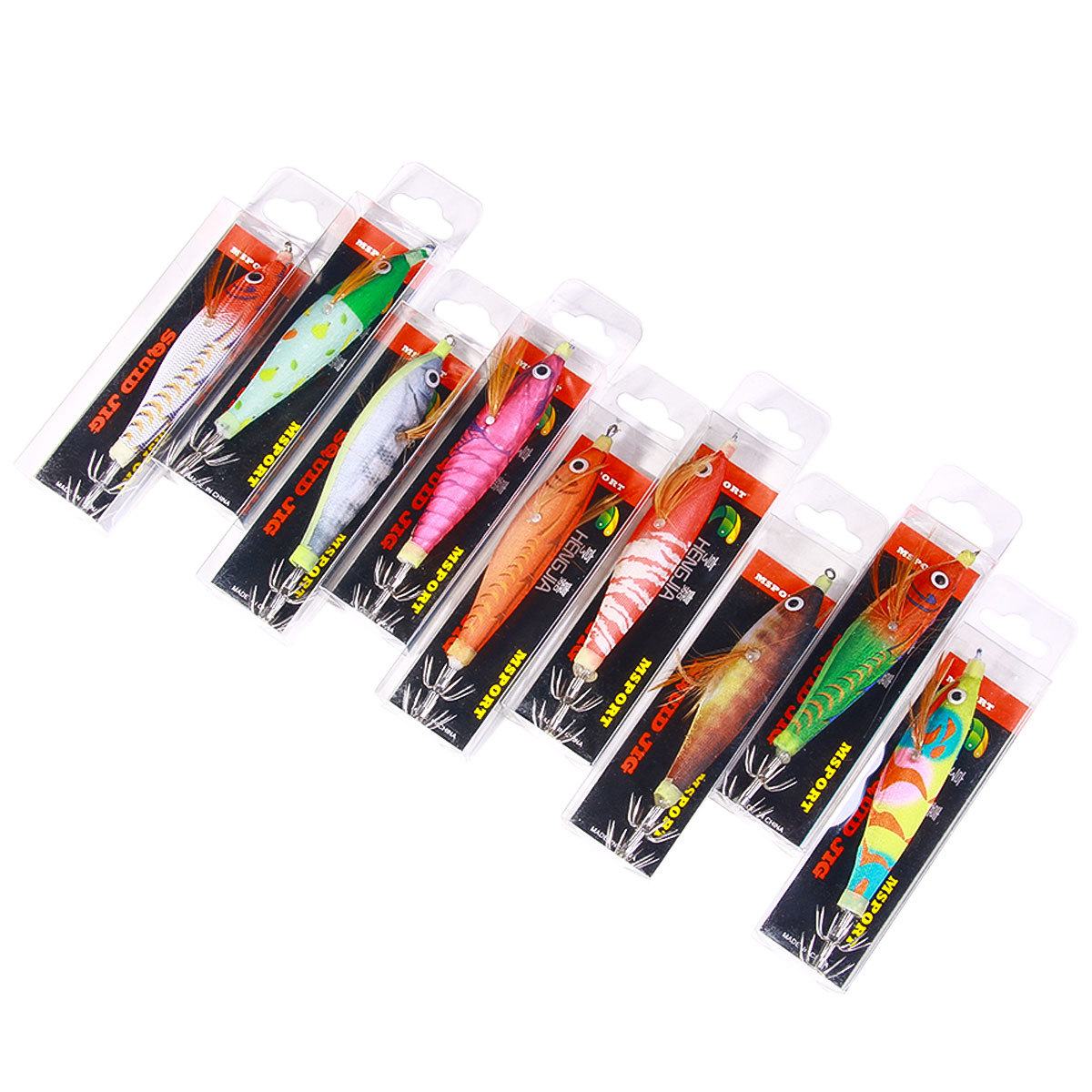 For New Model Luminous Simulation Shrimp Sea Fishing Squid Horizontal Stainless Steel Artificial Soft Bait Boxed Lure – Fishing Lure – view 3