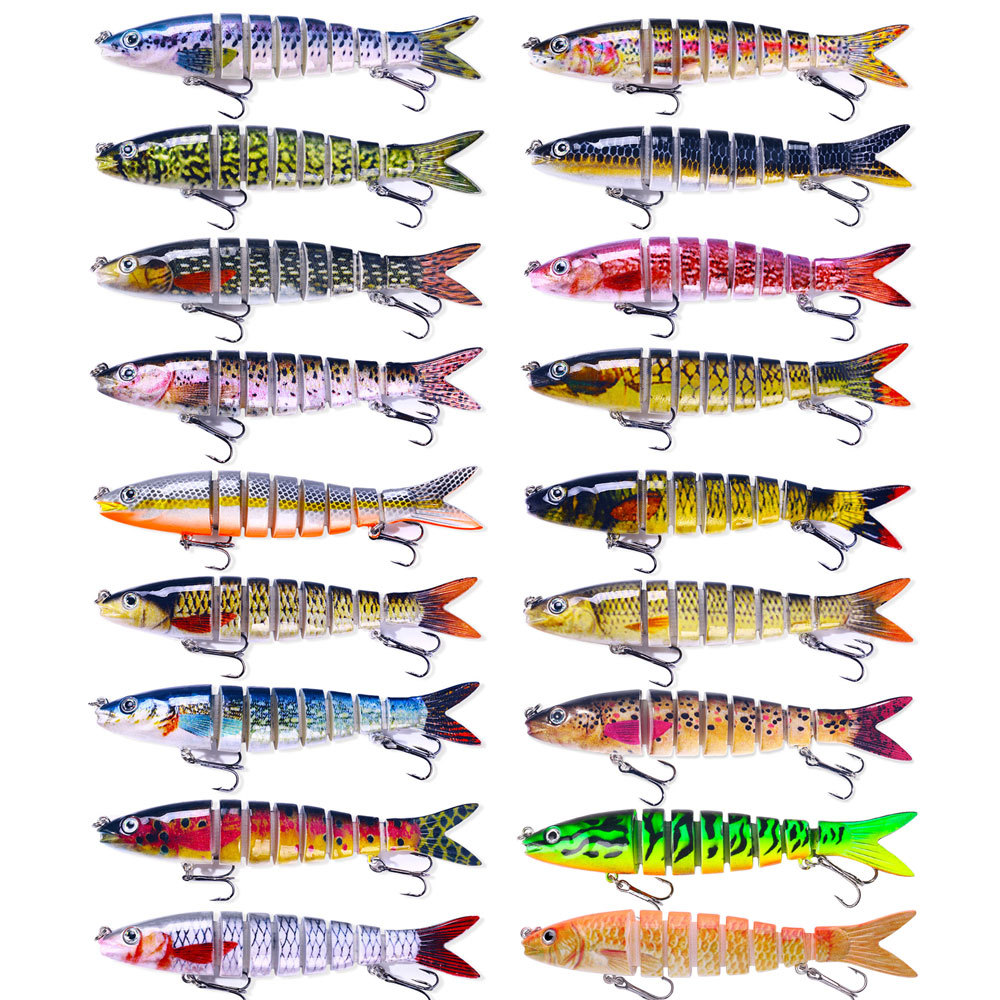 For Multi-Section Stainless Steel Live Bait 18g Bagged Sinking Lure 8-Section Export Hot-Selling Fishing Gear Wholesale – Fishing Lure – view 3