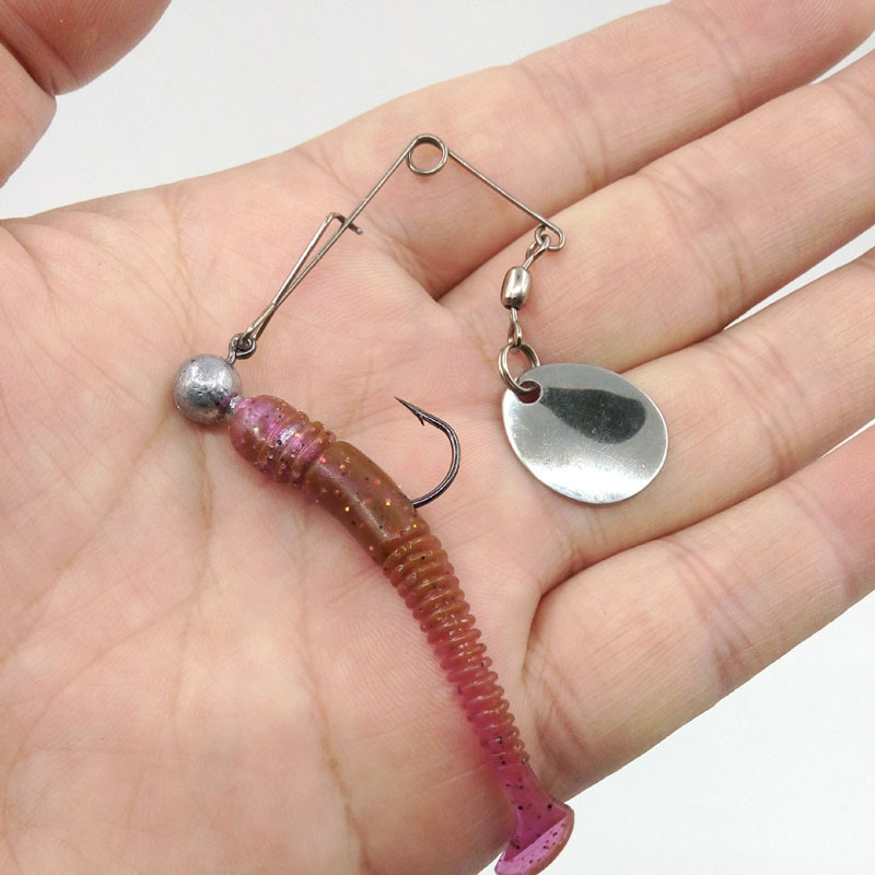 Metal Live Bait Lure Black Pit Composite Glitter Lure Noise Reflective Glitter Jig Skirt Strands Silicone DIY Bass Fish – Fishing Lure – view 1