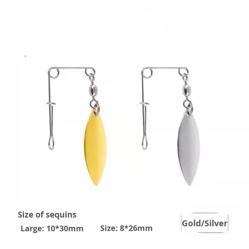 Metal Live Bait Lure Black Pit Composite Glitter Lure Noise Reflective Glitter Jig Skirt Strands Silicone DIY Bass Fish – Fishing Lure – view 3