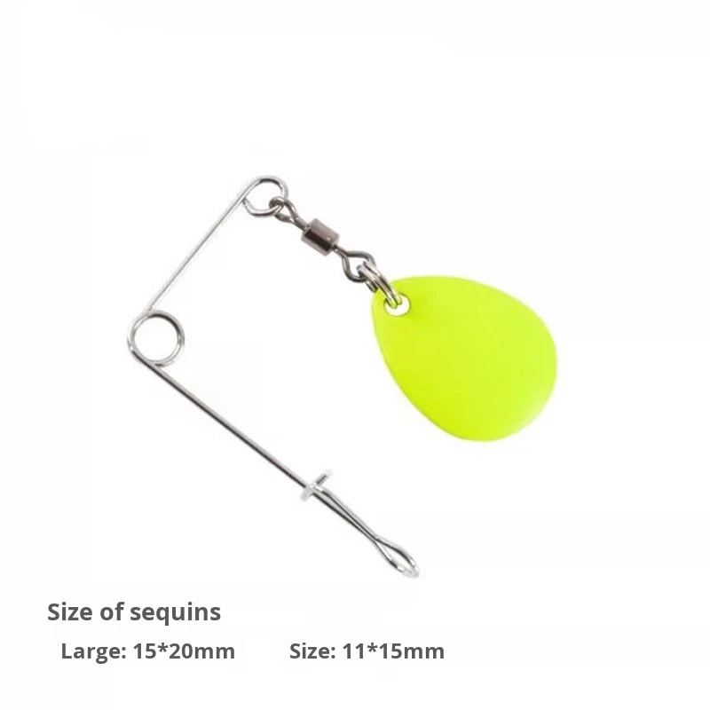 Metal Live Bait Lure Black Pit Composite Glitter Lure Noise Reflective Glitter Jig Skirt Strands Silicone DIY Bass Fish – Fishing Lure – view 2