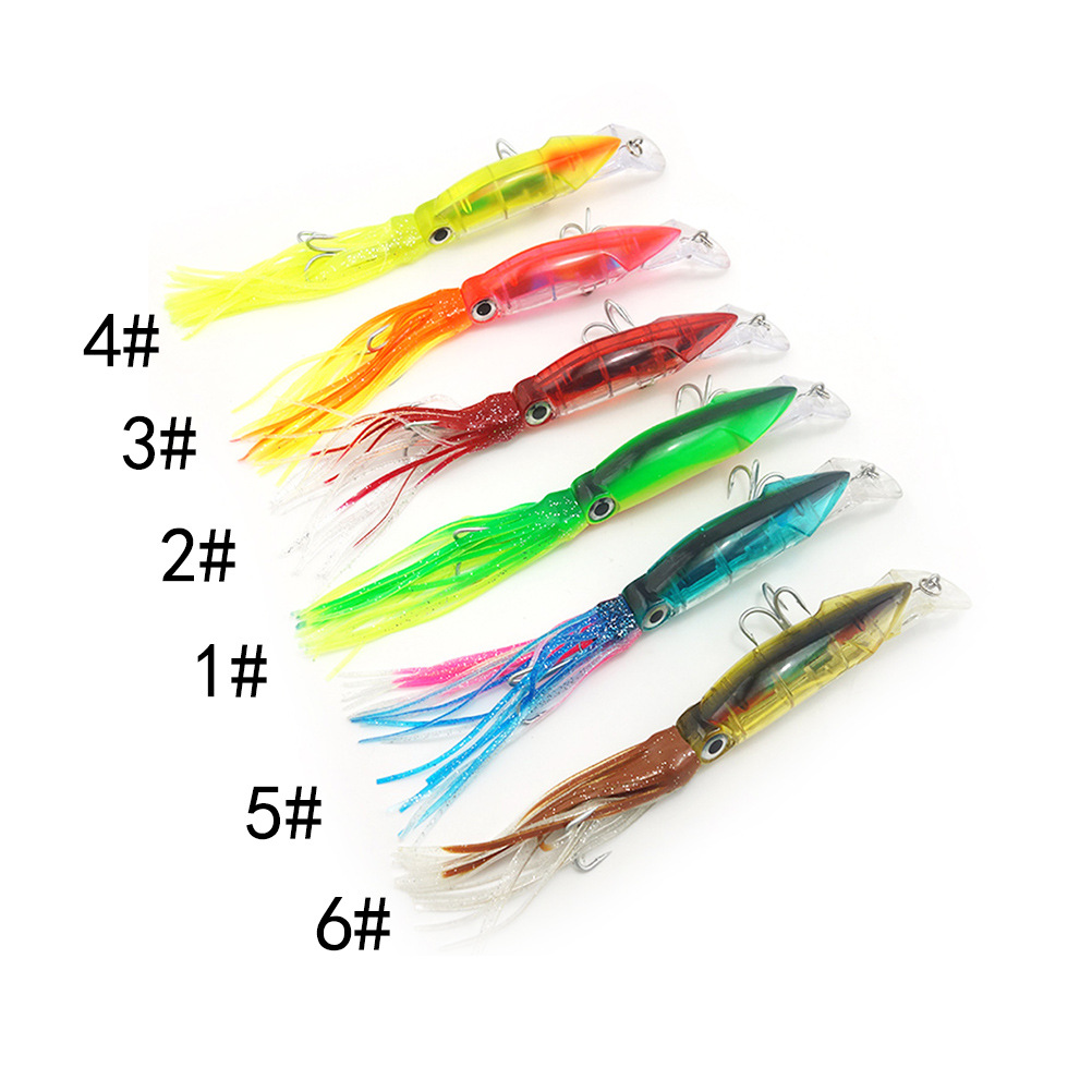 14cm/40g Plastic Live Bait Mustache Octopus & Squid Bait for Sea Fishing Long Casting with Hooks – Fishing Lure – view 3