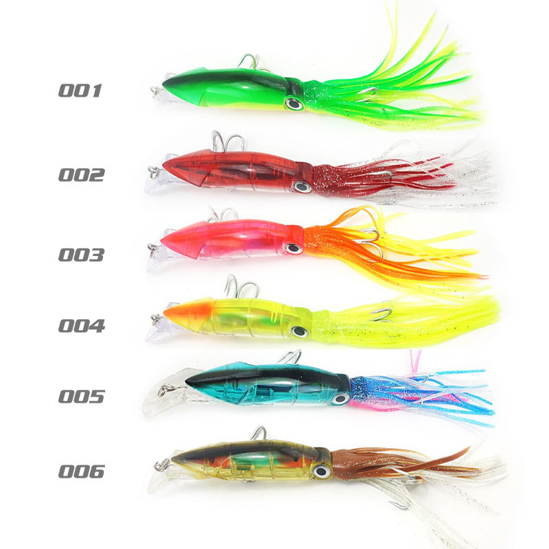 14cm/40g Plastic Live Bait Mustache Octopus & Squid Bait for Sea Fishing Long Casting with Hooks – Fishing Lure – view 5