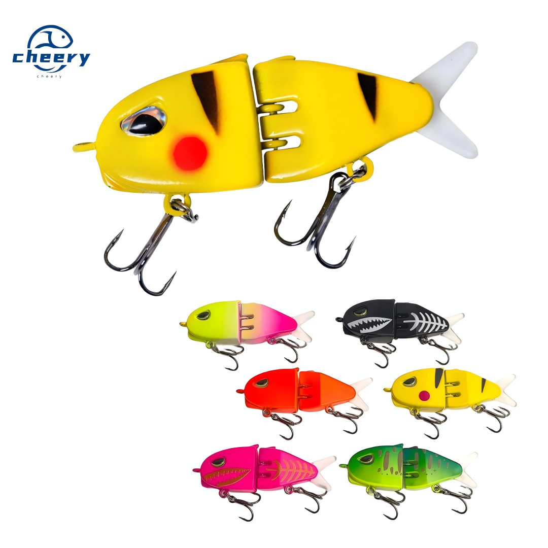 Cheery New Plastic Lure Bait Multi-Section Colorful Double Hook Small Swim Bait Mm60 Fishing Bass Lure – Fishing Lure – view 1
