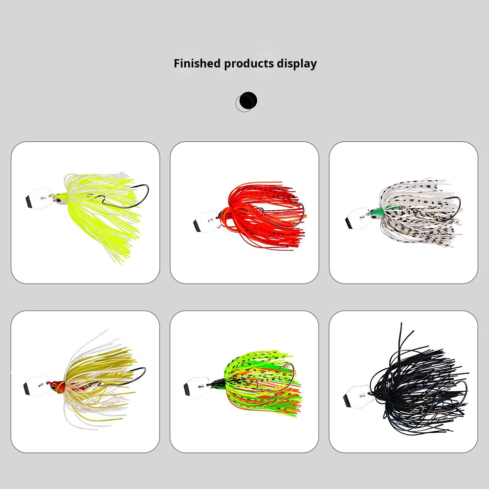 Silicone Skirt for Bearded Lure Fishing Accessories with Colorful Silicone and PVC Strands – Fishing Lure – view 4