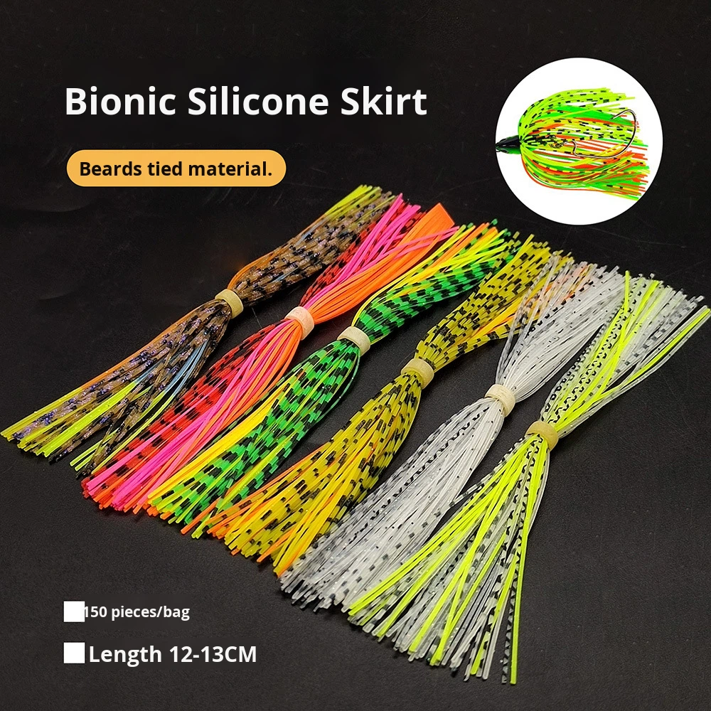 Silicone Skirt for Bearded Lure Fishing Accessories with Colorful Silicone and PVC Strands – Fishing Lure – view 5