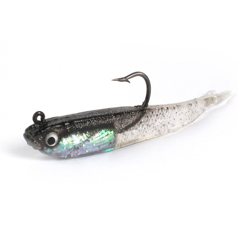 CHEERY Lure Bait Imitation Fish Lead Hook Small Gray Pike Marlin Suitable Freshwater & Seawater Realistic Metal Powdery Bait – Fishing Lure – view 5